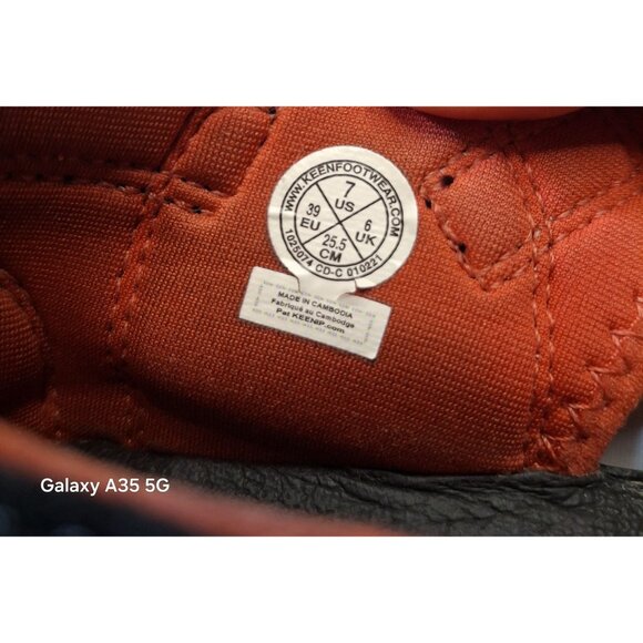 KEEN Mens Washable Closed Toe Sandals Size 7 Orange & Multicolor Pattern Adjusta - Picture 7 of 8